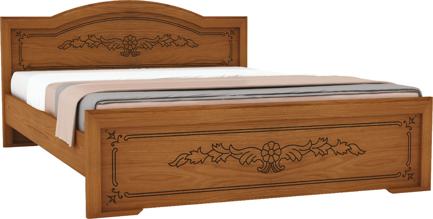 Wooden Queen Bed-EBDQH -905-4-30